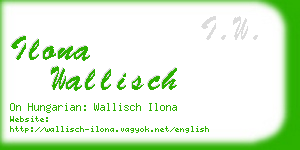 ilona wallisch business card